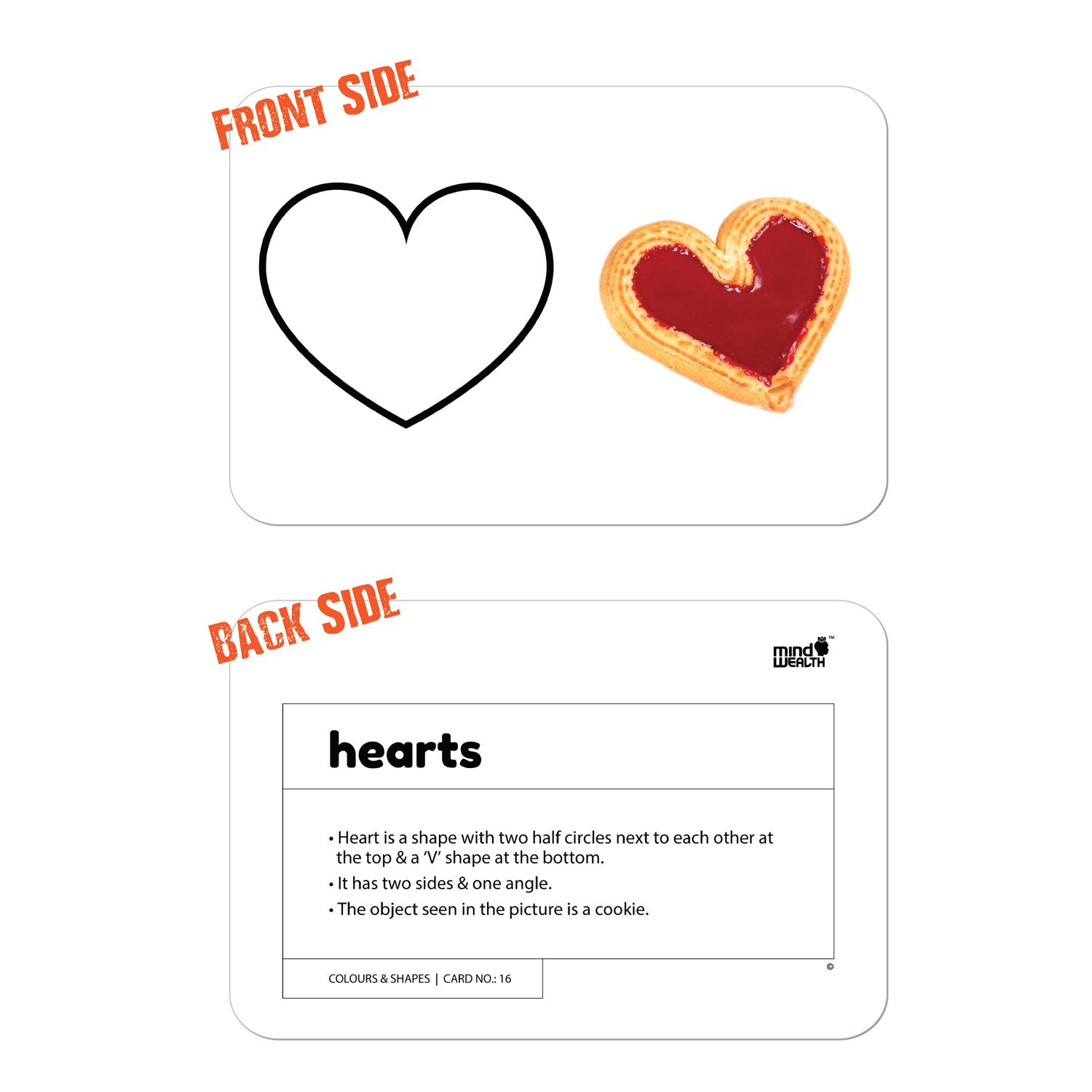 colours and shapes flashcard - Hungry Brain