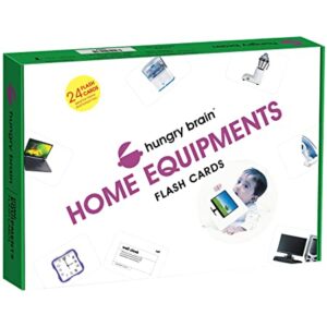 home equipments flash cards - hungry brain
