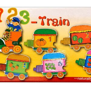 123 train Wooden