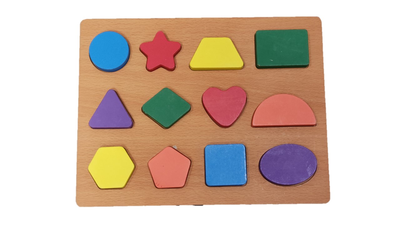 Shapes Chunky Identification Tray