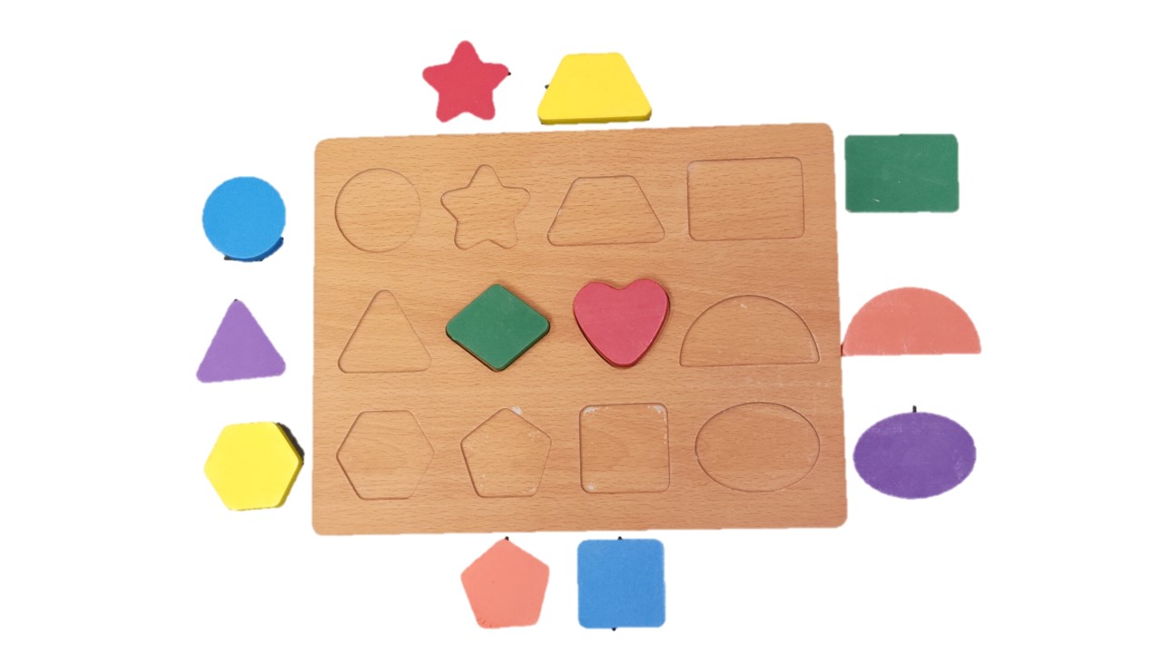 Shapes Chunky Identification Tray