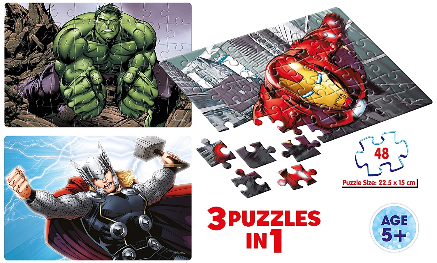 Avenger 3 Jigsaw Puzzles In 1 - 48 Pieces - Frank - Image 3
