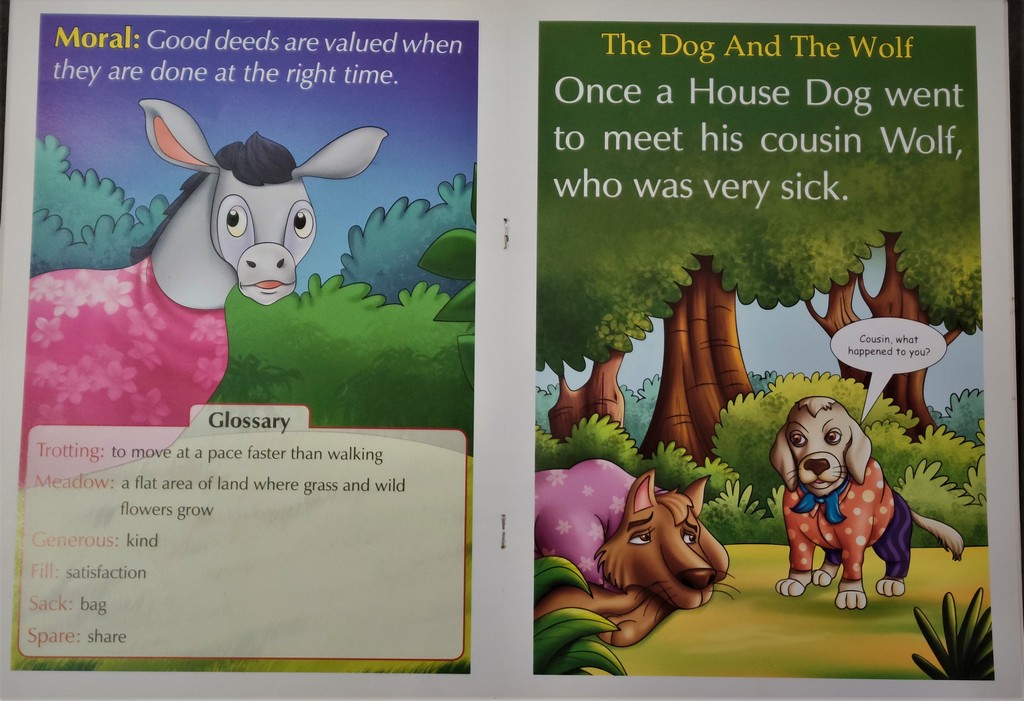 The Donkey and the Horse The Dog and the Wolf