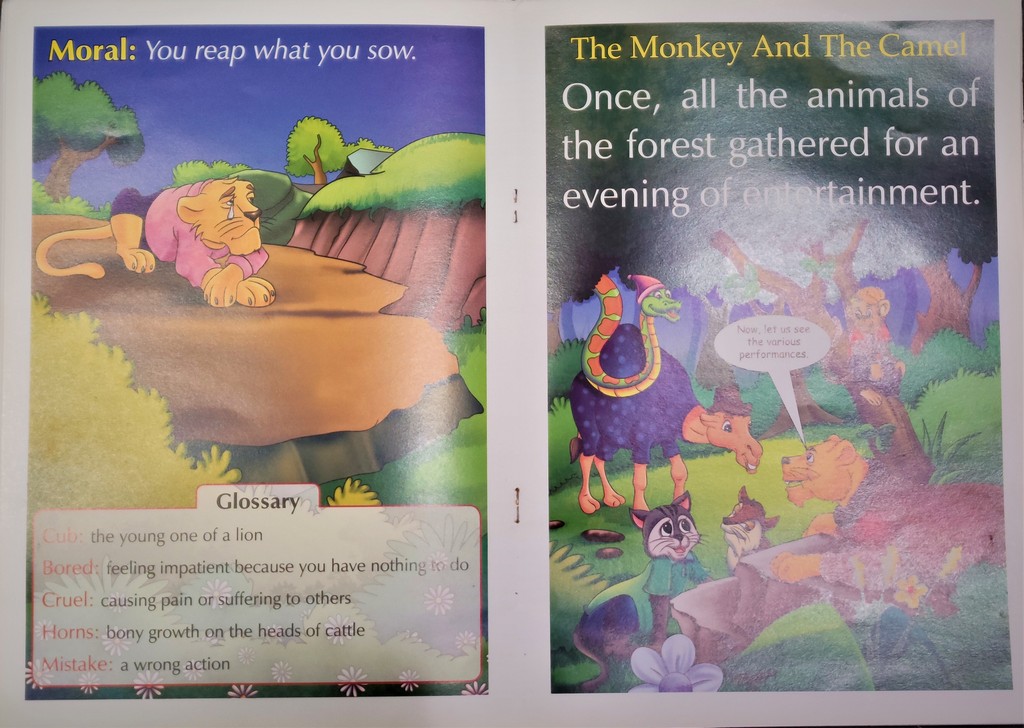 The Bull and the Lion The Monkey and the Camel