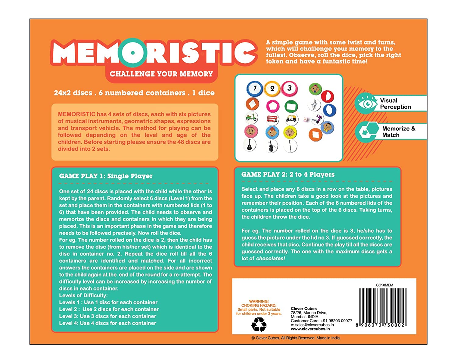 Memoristic Clever Cubes