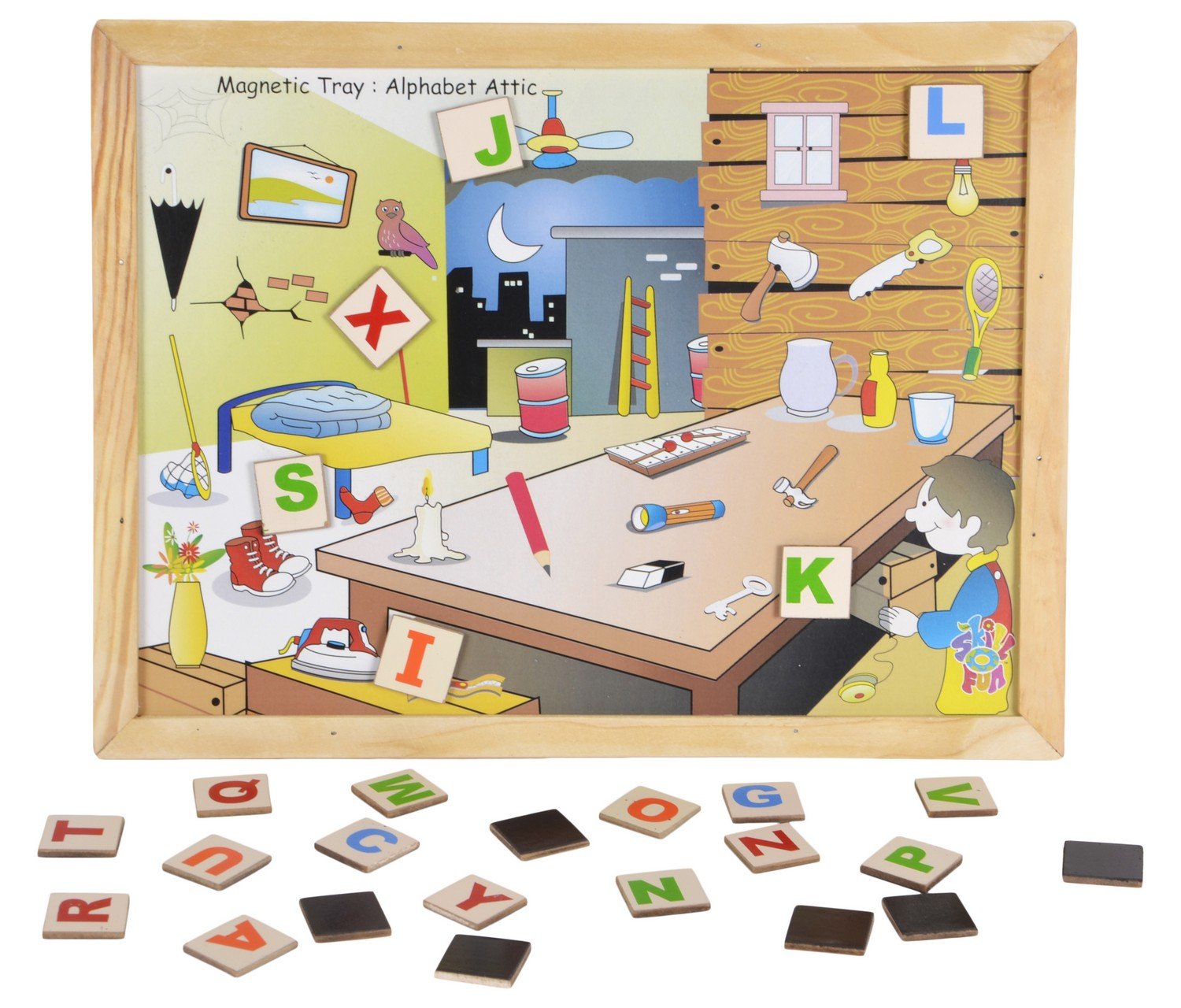 Magnetic Twin play Tray Alphabets SkilloFun