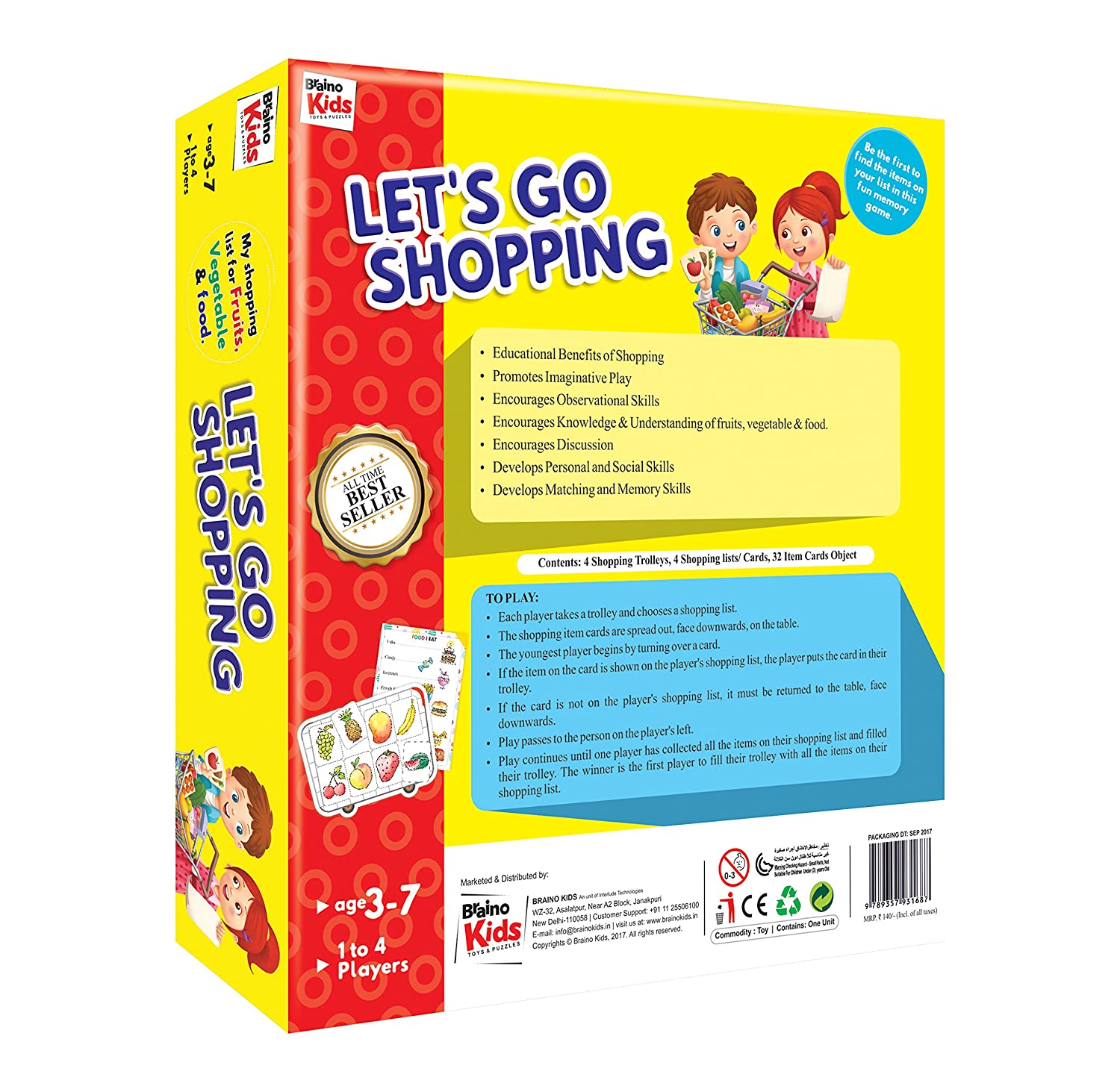 lets go shopping fruits and vegetables Braino Kids