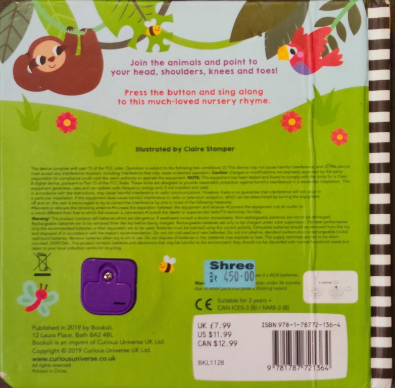 Head shoulders knees and toes