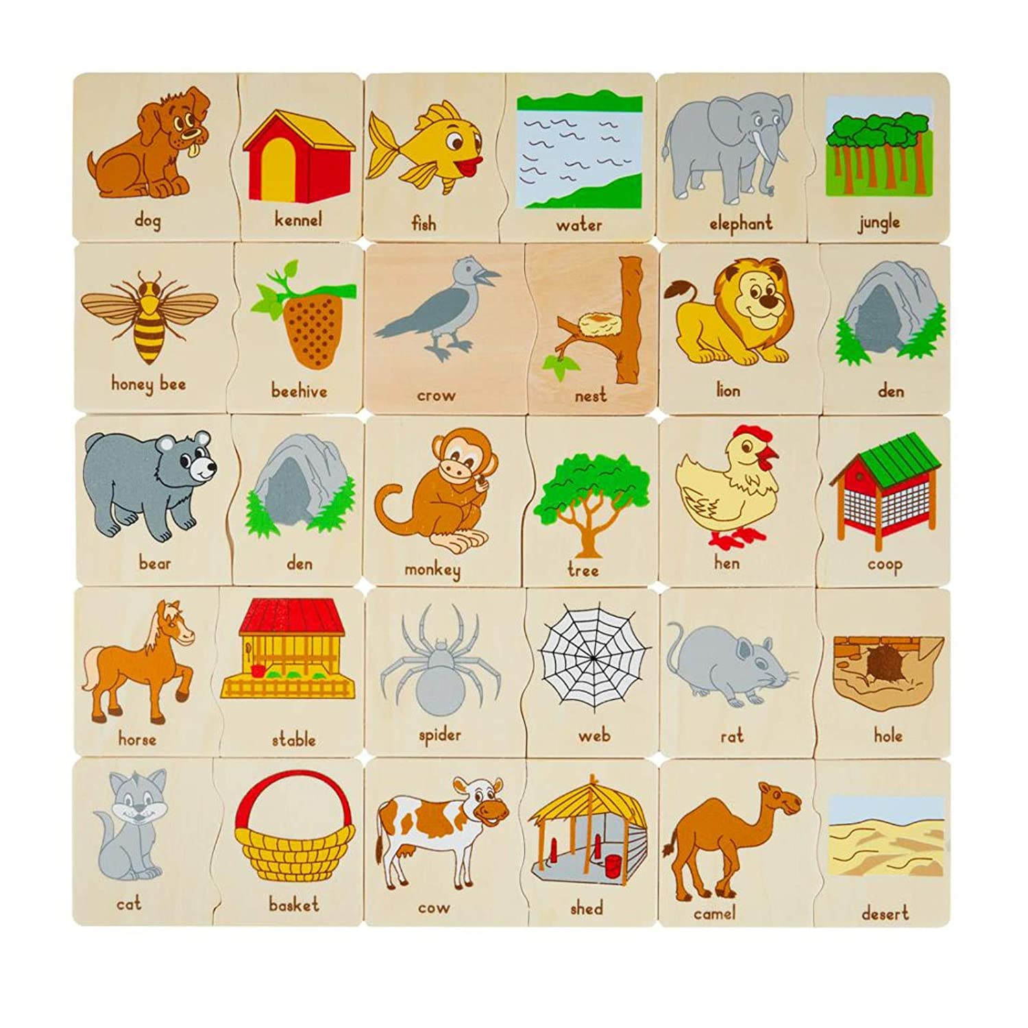 Animal Home Puzzle Eduedge