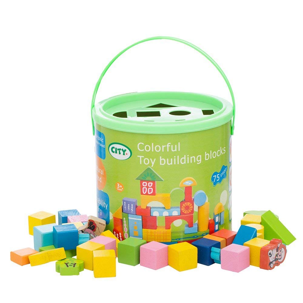 Wooden Toy Building Blocks