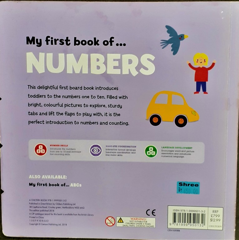 My first book of numbers