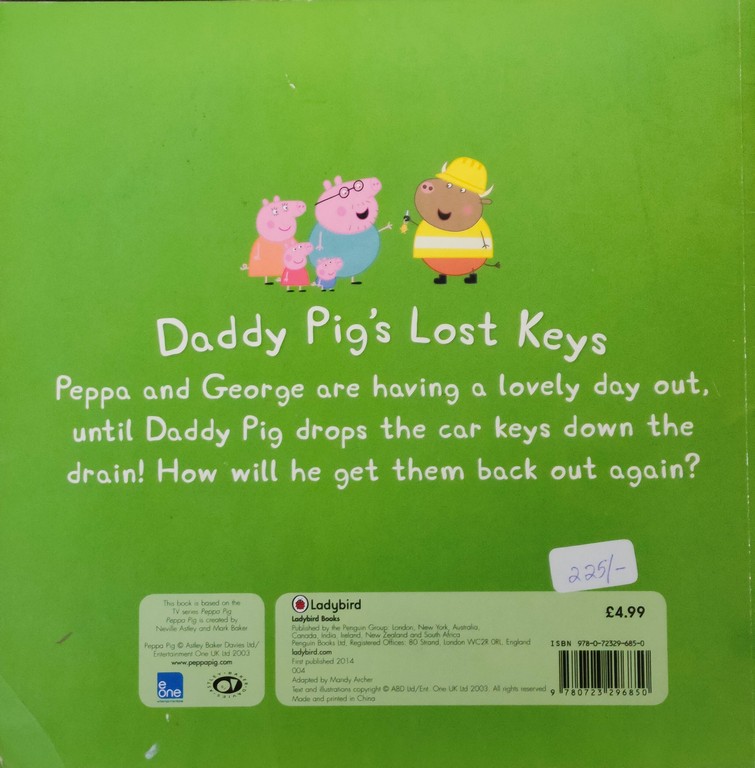PEPPA PIG DADDY PIG LOST KEYS