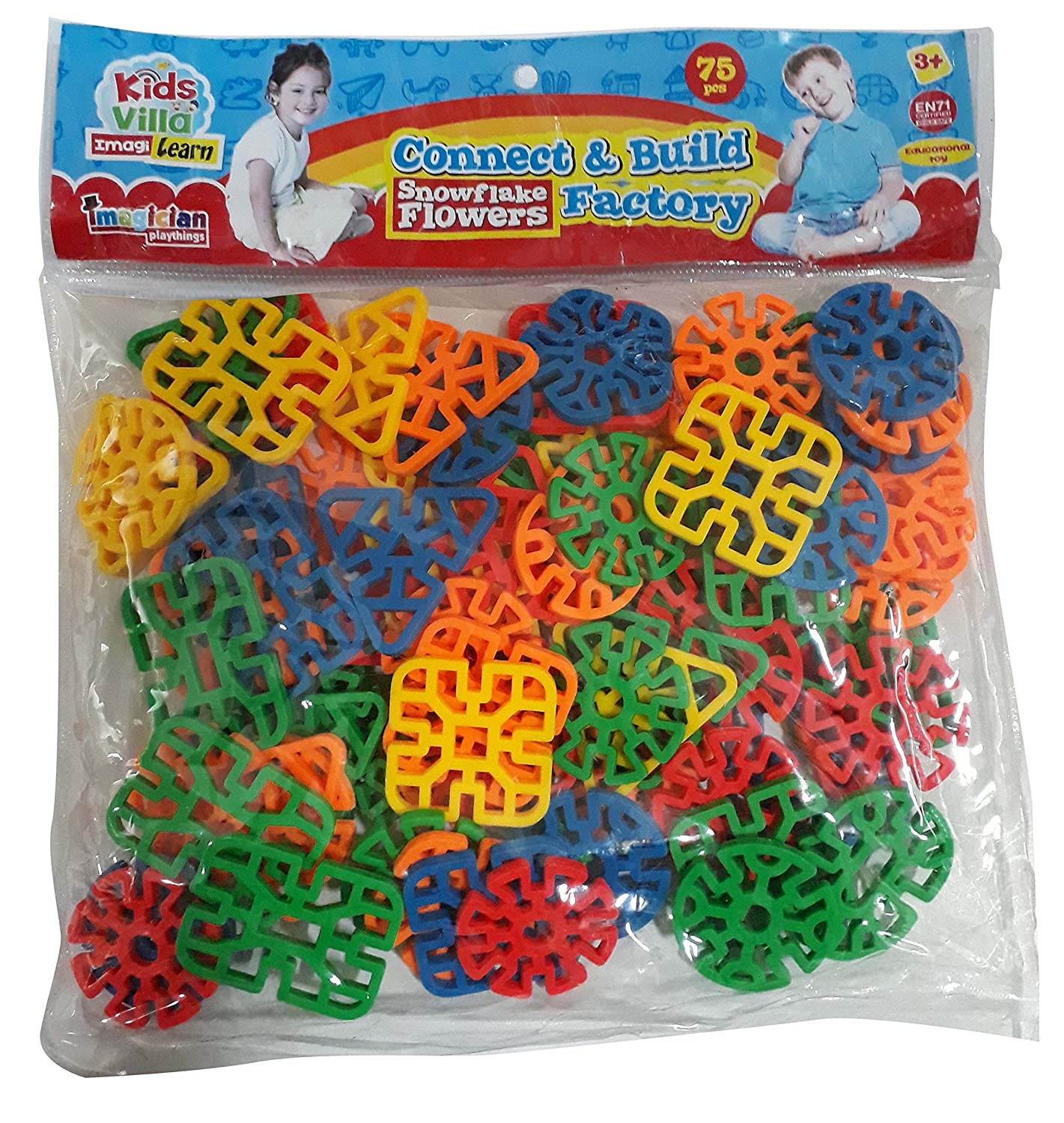 Snowflake Flower Connect & Build Blocks