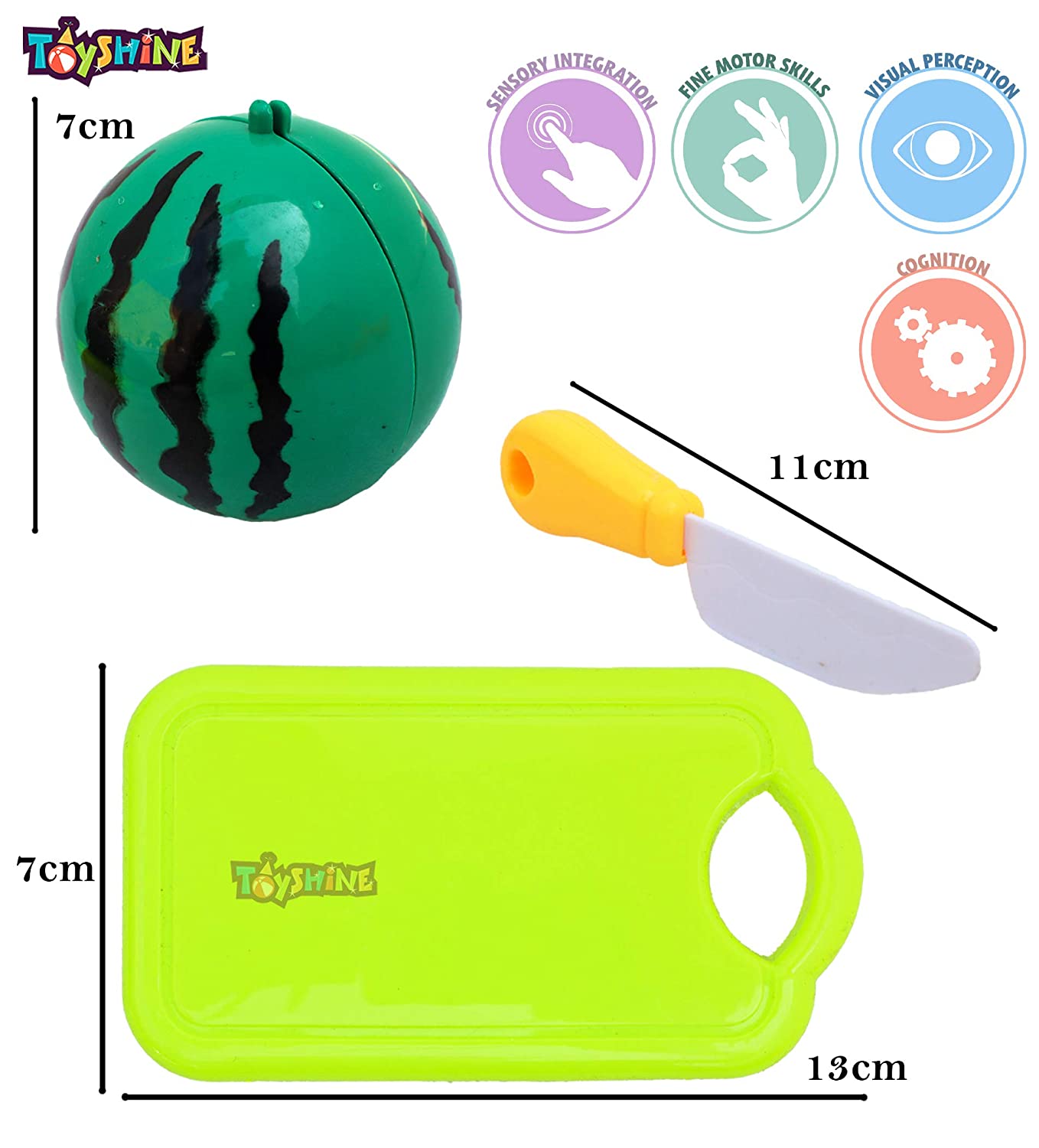 Fruit Set with Knife - Toy Shine