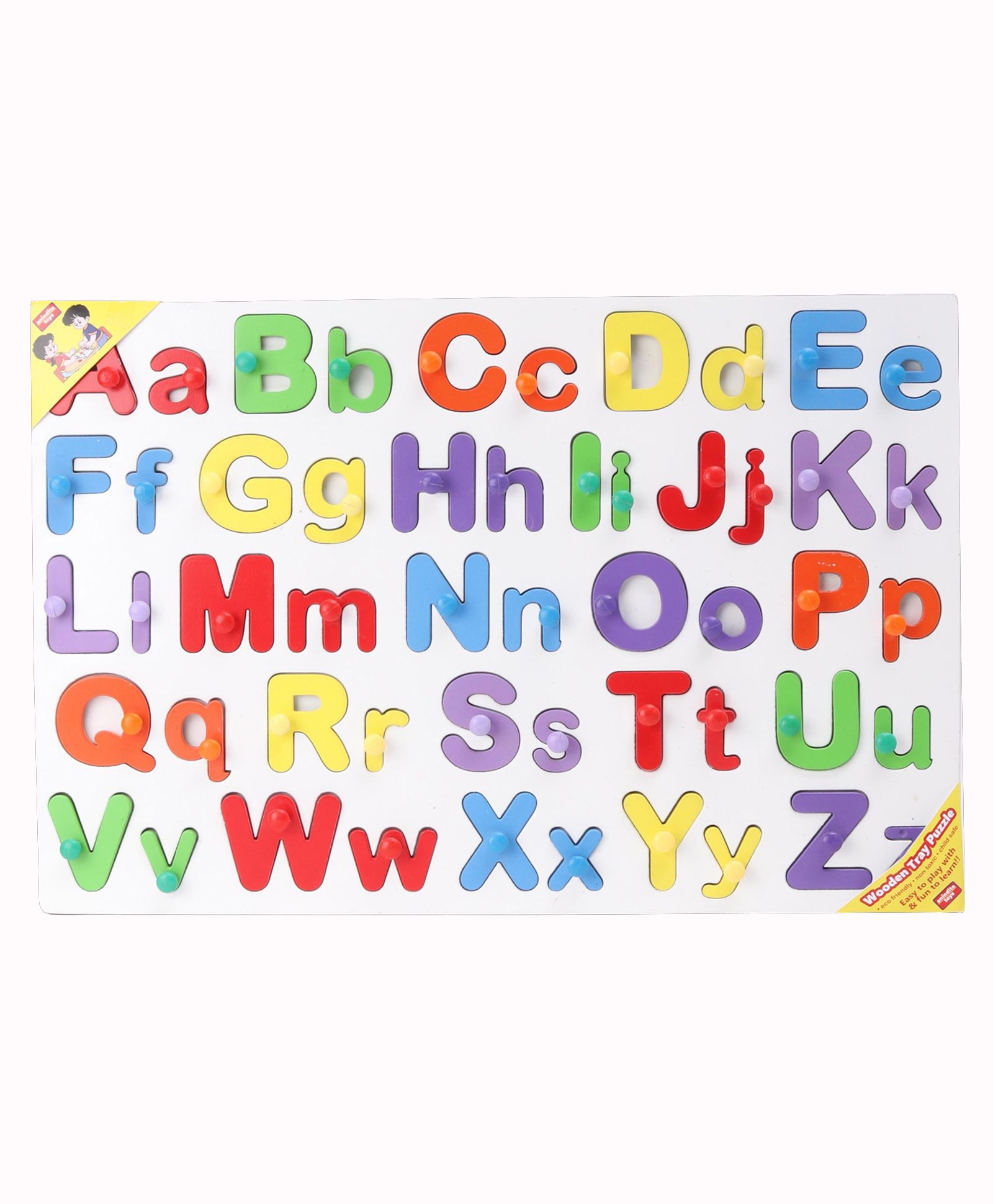 Capital And Small Alphabets Identification Tray