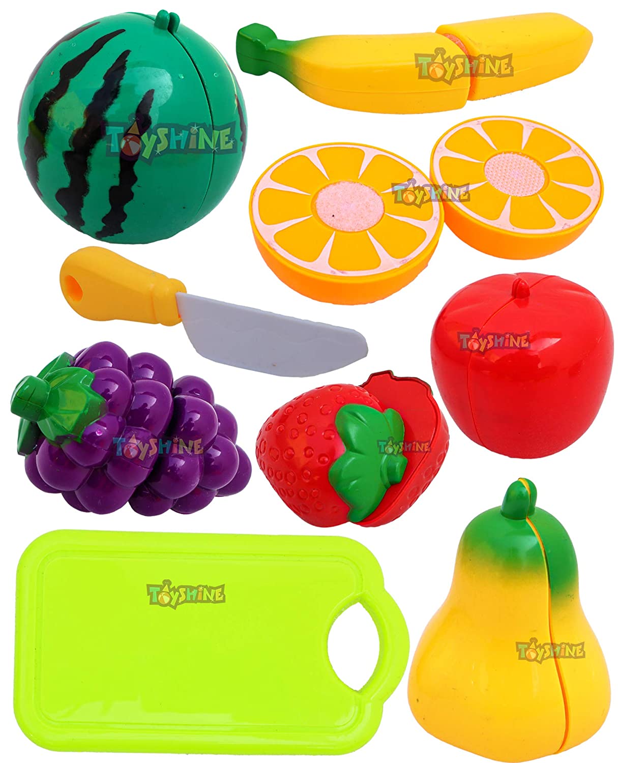 Fruit Set with Knife - Toy Shine