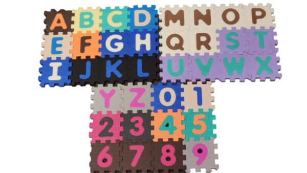Alphabet and Numbers Small Puzzle Foam Mat