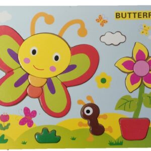 Butterfly In A Flower Garden Jigsaw Puzzle