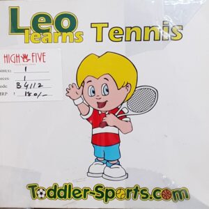 Leo learns tennis