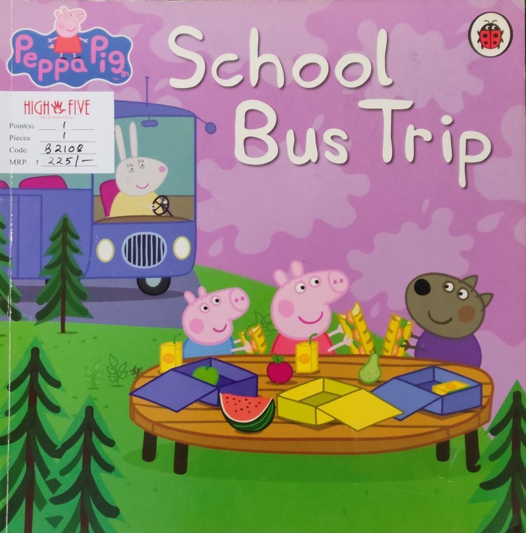 peppa pig school bus trip book