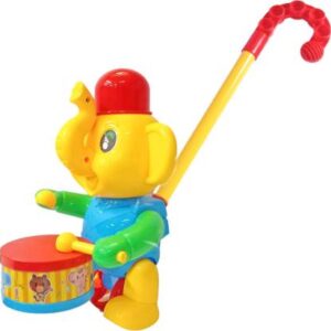 Push n Pull Along with Elephant Drum Tapping Toy