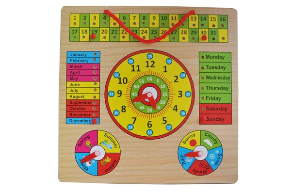 Wooden Clock Puzzle Time n Seasons