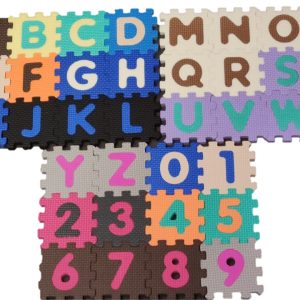 Alphabet and Numbers Small Puzzle Foam Mat