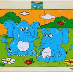 Elephant Jigsaw Puzzle - 20 Pieces - Vibgyor Vibes