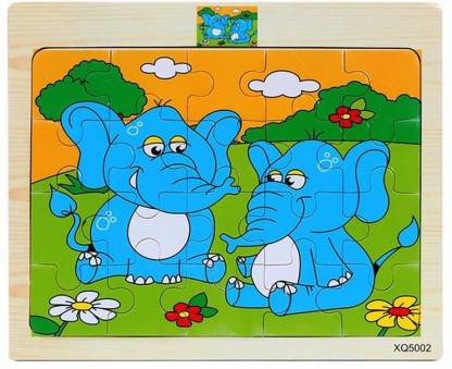 Elephant Jigsaw Puzzle - 20 Pieces - Vibgyor Vibes