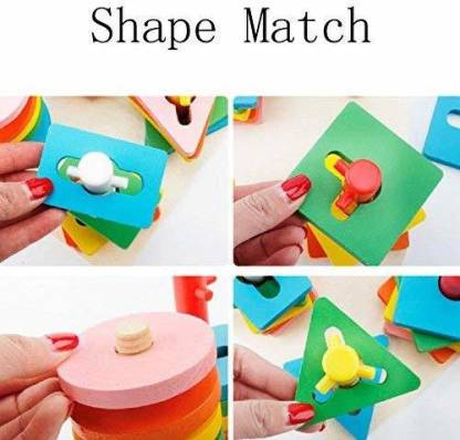Geo Cavity Wooden Shape Sorter