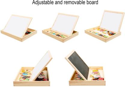 Magnetic Art Easel Animals Wooden Puzzles