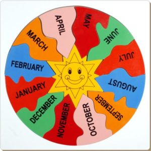 Month of the year Identification Tray - Little Genius