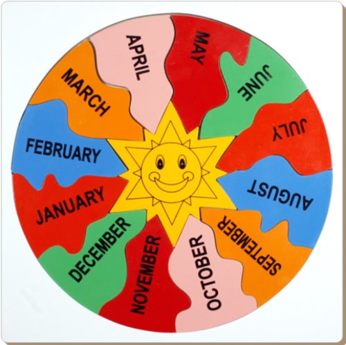 Month of the year Identification Tray - Little Genius
