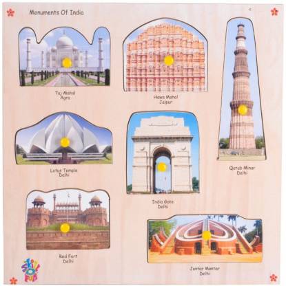Monuments of India Identification Tray Skillofun