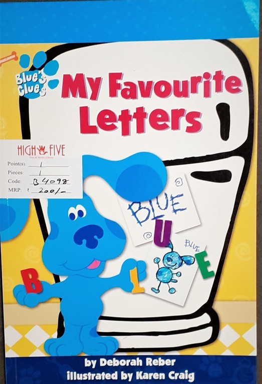 My favourite letters blue