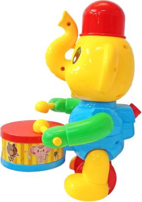 Push n Pull Along with Elephant Drum Tapping Toy
