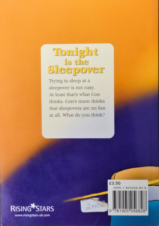 Tonight is the sleepover