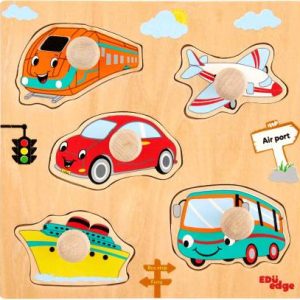 Vehicles Knob Puzzle Identification tray Eduedge