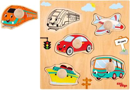 Vehicles Knob Puzzle Identification tray Eduedge