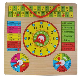Wooden Clock Puzzle Time n Seasons