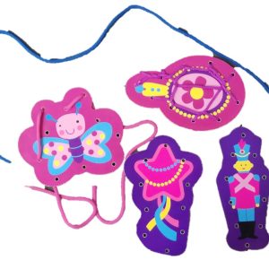 Wooden Lacing - butterfly, mirror, star lantern, soldier