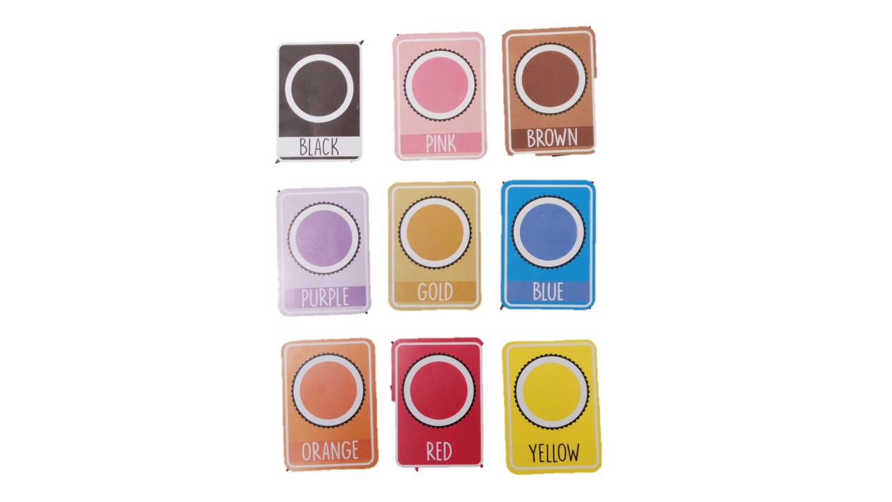 SYGA English Essential FlashCards - Colours, numbers 2