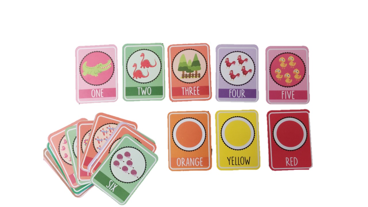 SYGA English Essential FlashCards - Colours, numbers