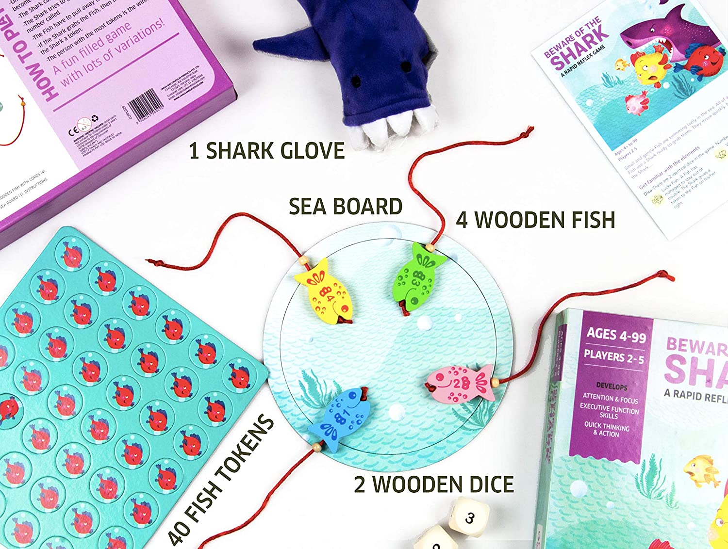 Beware of the shark Chalk n Chuckles