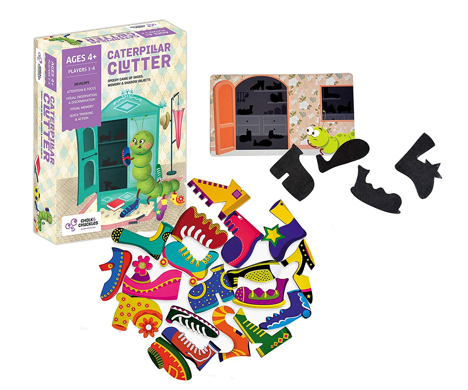 Cater Pillar Clutter Chalk and Chuckles