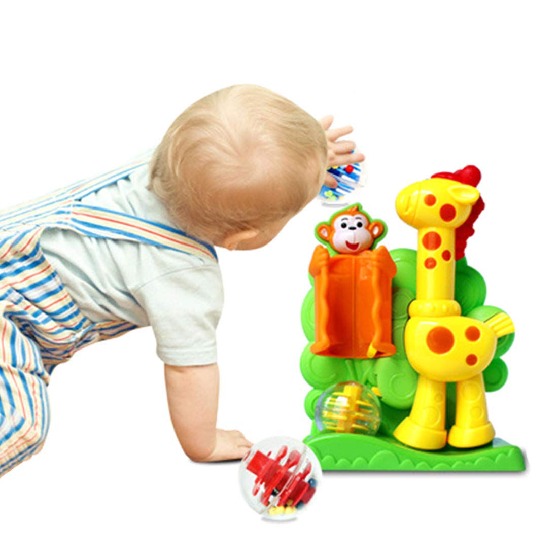 Giraffe Kick a Ball