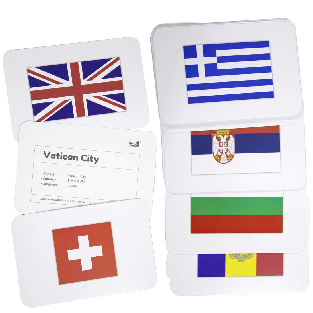 european countries flags flashcards