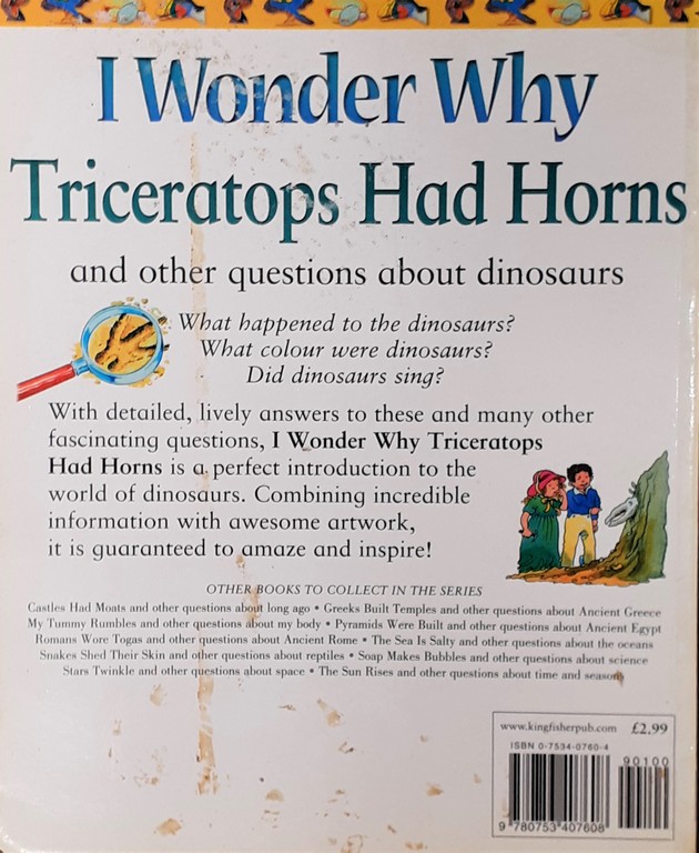 I Wonder Why Triceratops had horns