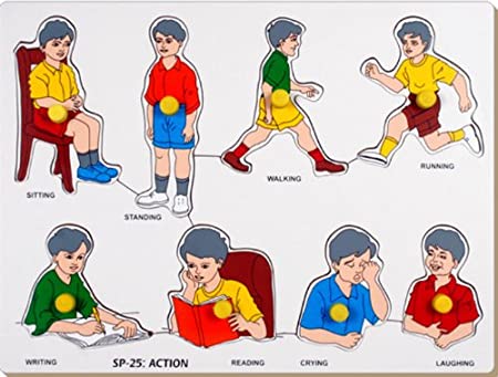 Action Identification Tray Little Genius