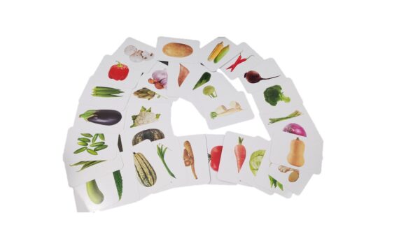 mini flash cards - vegetables